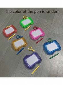 1/2/3pcs Portable Mini Mesh Drawing Board With Carabiner, Kids Doodle Board, Fun Painting Board, Reward Small Gift - Multicolor - View 7