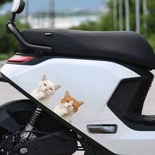 貓牛藍色布偶貓車貼 療癒趣味創意車窗貼 汽車尾部寵物車貼 E-Cat 貓咪表情個性化創意車貼 行李貼 防水車身動物貼 - 多款式 - 查看 6