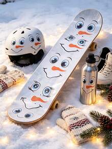 30pcs/1sheet Snowman Face Sticker Set, Reusable PVC Stickers, Suitable For Winter And Christmas Holiday Decoration, Fridge Magnets, Party Gift Wrapping, Notebooks, Water Bottles And Other Holiday Home Decor - Multicolor - View 8