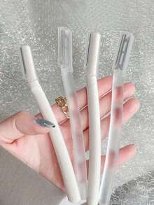 1件、2件、3件、4件、6件、12件組，眉毛修剪器與刮鬍刀組，去角質刮毛工具，身體除毛修剪器與臉部及眉毛刮鬍刀組，長柄刀片附精密保護蓋，女性眉毛修形工具，適合日常或旅行使用 - 彩色 - 查看 30