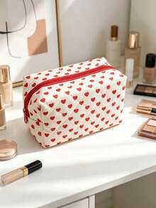 1pc Drawstring Thickened Makeup Bag, Mini Cosmetic Box, Simple Zipper Travel Bag, Women's Exclusive, Lipstick Storage Bag, Portable Toiletries Organizer, Multi-Functional Storage Bag, Suitable For Home Storage, Outdoor Travel, Beach Vacation - Multicolor - View 28