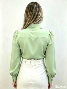 Women Blouses - verde menta - Ver 2
