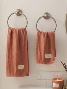 Bath Towel Sets - Rust Brown - View 4
