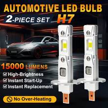 TOAUTO 2PCS H1 H3 LED Headlight Bulbs CANBUS Led Lights 1:1 Mini Lamp 3570 CSP Car LED Plug & Play 6000K 12V - A - View 3