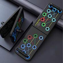 Foldable Push Up Board, 16 In 1 Color Coded Pushup Stand, Multifunctional Chest Shoulder Triceps Back Workout Equipment, Portable Home Gym Strength Training Push Up Bars For Men Women - Multicolor - View 5