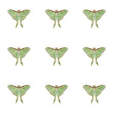 Luna Moth Enamel Pin Fashion Decorative Badge Ornaments Lapel Bag Badges Gifts - Green - View 10