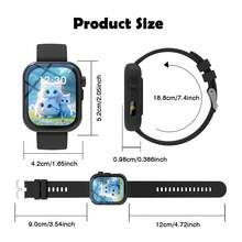 Reloj Inteligente Universal para Niños de 1.83 Pulgadas | Admite Llamadas, Notificaciones de Mensajes, Modos Deportivos, Pronóstico del Tiempo, Álbum de Crecimiento, Juegos, Calculadora/Calendario/Linterna LED | Regalo Perfecto para Niños y Niñas - Multicolor - Ver 7