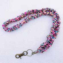 1pc Floral Print Cute Polyester (Polyester) Phone Lanyard ID Badge Holder Keychain Suitable For Daily Wear And Christmas Gift - Lanyard - View 10