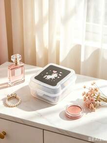 1pc Cartoon Unicorn Pattern High-transparent Pp Dustproof Lunch Box For Work, Home, Outdoor Activities - Clear - View 6