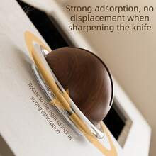 1pc Vintage Round Knife Sharpener, Quick Kitchen Knife Sharpener, Scissors Sharpener Tool, Practical Kitchen Tool. Manual Tool, Convenient And Practical. Restore Dull Blades To Sharpness, Kitchen Tool, Kitchen Supplies, Kitchen Accessories, Home Kitchen Supplies - Suction Cup - View 7