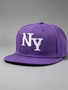 1pc Men's Gothic Letter "NY"Embroidered Hats For Men Adjustable Hats, UV Protection Sun Hat, Perfect For Casual Wear, Parties, Travel, And Holiday Gifts,The Best Gift For Mom And Loved Ones - Multicolor - View 9