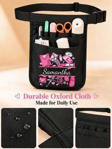 Customizable Personalized Nurse Waist Pack – Cute Pink Tool-Print Organizer Pouch – A Perfect Thank-You Or Work Gift For Healthcare Professionals - Multicolor - View 4
