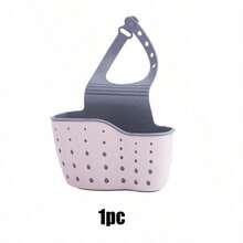 Adjustable Hanging Sink Storage Basket Set - Space-Saving Sponge, Brush And Cleaning Tool Drainage Rack, Ergonomic Faucet Storage Hook, Kitchen Sink Organizer - A - View 11