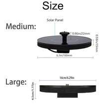 1pc Solar Powered Fountain Pump, Solar Powered Bird Bath Lotus Flower Fountain Pump With 6 Nozzles, Suitable For Bird Bath, Garden, Pond, Swimming Pool, Gardening Decor - Black - View 2