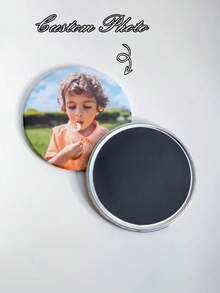 Personalized Round Button Magnets, Personalized Fridge And Locker Magnets, 2.25 Inch Round Photo Magnets, Suitable For Office And Kitchen, Locker. Perfect As Gifts For Family And Friends, Weddings, Christmas, Valentine's Day. - Multicolor - View 9