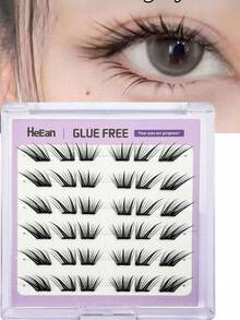 36 Clusters Self-Adhesive Eyelashes No Glue Needed, Extended Outer Corner Arc Lashes, Natural Daily False Eyelashes - View 8