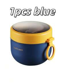 1pc Breakfast Oatmeal Cup, Plastic Lined, Portable Yogurt Cup With Lid, Spoon And Silicone Handle, Food Container, Lunch Box, Leak-Proof Food Storage, Suitable For Kitchen, School, Outdoor, Office, Back To School Essential - View 12