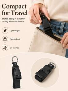 1pc/2pcsPortable Anti-Theft Travel Packaging Tape, Used For Secure Storage Of Luggage Luggage Travel Accessories Suitable For Suitcases And Backpacks - Multicolor - View 8