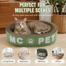 Papan Penggaruk Kucing dari Kardus Bergelombang, Tahan Aus, Anti Gores, Bebas Serpihan, Alat Penggaruk Kucing - 30*45*9 - View 1