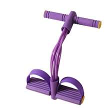 1 Set Resistance Band Set, Jump Rope + Pull-Up Bar, Includes Handles And Foot Pedals, Suitable For Stretching And Fitness. Multi-Functional Unisex Resistance Trainer, Suitable For Yoga Practice - Multicolor - View 12