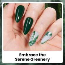 Beetles 6 Colors Green Gel Polish Set, Misty Forest Fall Gel Nail Polish, Gray Blue Green Shades, Soak Off UV LED - 6 Colors Green Gel Polish Set - 查看 6