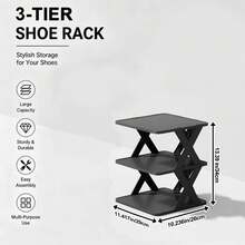 6/9-Tier Freely Combinable DIY Foldable Shoe Rack, Space-Saving Heavy-Duty Storage For Entryway, Bedroom & Dorm. Stable Wobble-Free Narrow Gap Vertical Shoe Shelf, Free Shoe Horn Included - View 16