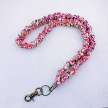 1pc Floral Print Cute Polyester (Polyester) Phone Lanyard ID Badge Holder Keychain Suitable For Daily Wear And Christmas Gift - Lanyard - View 11
