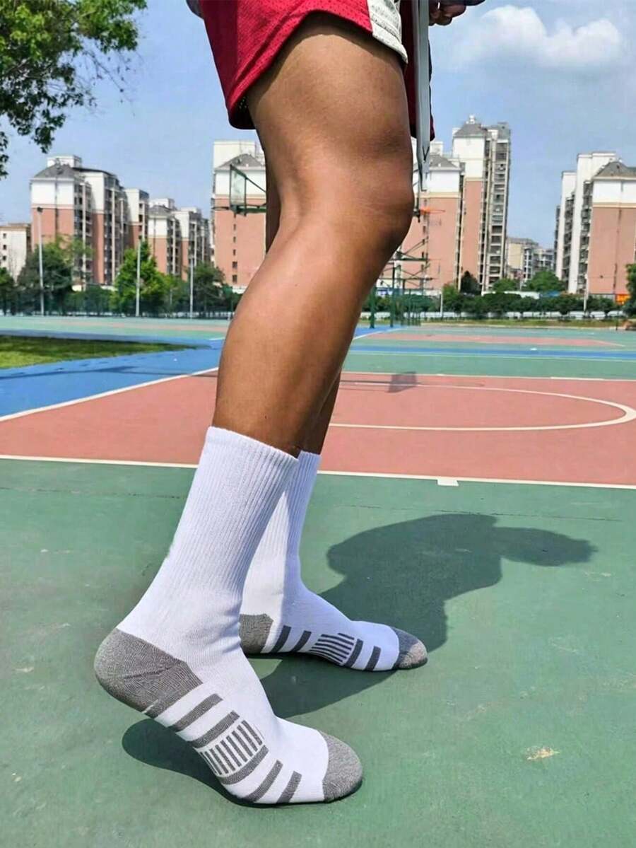 10 Pairs Unisex Socks, Comfortable Casual Crew Socks For Men & Women, Warm Winter Socks, Outdoor Sports & Everyday Wear Socks - Multicolor - View 1