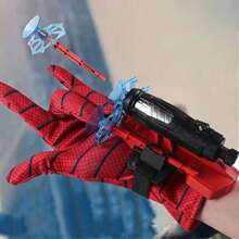 Funny Prank Toy Spider Web Launcher Glove Creative Hero Toy Perfect For Halloween And Christmas Interactive Novelty Toy Durable ABS Material Red - Multicolor - View 8