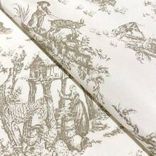 Tecido Jacquard Estampado Toile de Jouy Para Decoração 2,80m de Largura Diversas Cores e Tamanhos - Toile de Jouy - Visão 56