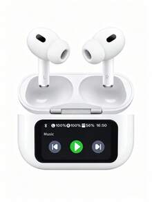 Wireless Earbuds With Smart Display And Charging Case, Portable In-Ear Bluetooth Headphones For Music, Calls, Work, Study And Travel - 查看 7
