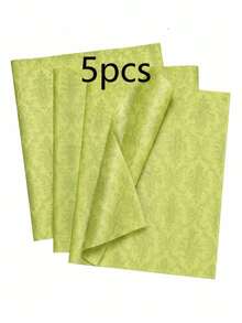 5/15/25/35 Sheets Lime Green European Pattern Tissue Paper, Suitable For DIY Crafts, Party Favors, Bouquet Wrapping, Clothing Packaging And Birthday Gift Decoration - Lime Green European Pattern - View 6