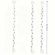 Stuffed Animal Storage Rope Set, Includes 20 Metal Clips, Adjustable Hanging Display Organizer, Wall Decor Hanging Rope, Suitable For Dolls, Photos, Hats And Holiday Decorations, Applicable For Bedroom, Nursery And Home Decor - View 5