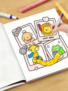 1 كتاب تلوين COZY DAYS لتخفيف التوتر، مناسب للاستخدام كلوحة رسم وقرطاسية ومستلزمات تعليمية، خيار ممتاز كهدايا لأعياد الميلاد والكريسماس وتجمعات العطلات المختلفة، وممتاز للاسترخاء وتعزيز الإبداع، بتصميم جميل - متعدد الألوان - مشاهدة 6