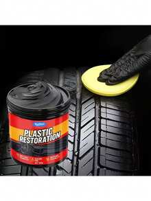 Car Tire Wax Gloss Blackener Durable Car Wash Shop Use Black Plastic Parts Dashboard Anti-Aging Repair Paste - Multicolor - View 5