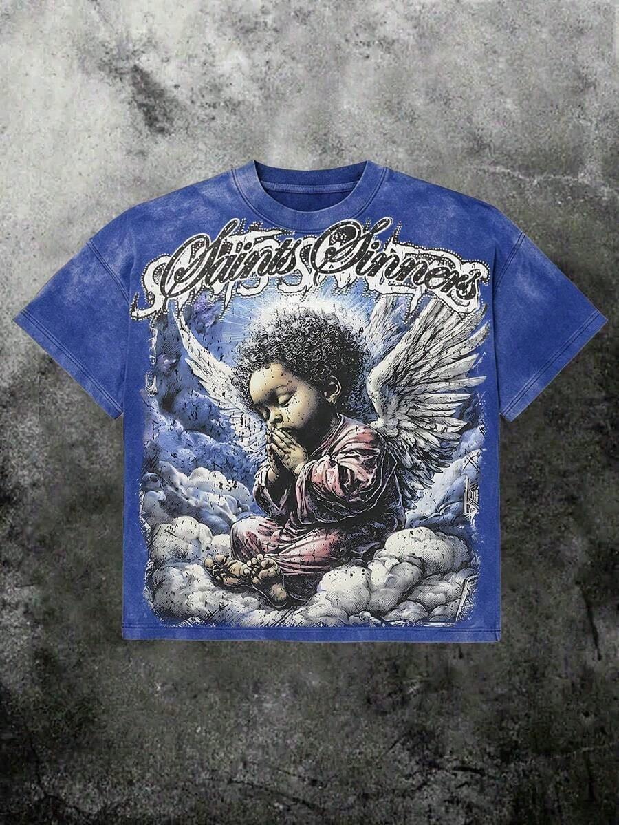 Women T-Shirts - 藍色2 - 查看 1