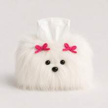 Cute Puppy Shaped Tissue Box, Girls' Tissue Box, Home Desktop Tissue Holder, Living Room Desktop Decor - Multicolor - View 8