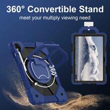 Camynra Tablet Protective Case C3 Model Compatible With Galaxy Tab S11/A9/A7lite/S9/S10 FE/S10/S10 Lite/A11 8.7/A11 Plus Silicone PC Armor Tablet Protective Cover (Stylus Pen Not Included) - Dark Blue - View 14
