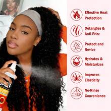 Goiple Hydrating & Reviving Wig Milk Spray – 2 - In - 1 Leave - In Conditioner & Detangler, Moisturize Revive Wig & Weave Spray With Tea Tree Oil,Coconut Oil,Aloe Extract – Human & Synthetic Hair Wigs,Daily Wig Care, Frizz - Free,Smooth & Shiny Finish,Women - 紅色 100ml*2 - 查看 2