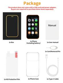 SERVO Mini Smartphone, Sistema Android 9.0, Red WCDMA Dual SIM Dual Standby 3G, Pantalla HD de 3.0", 2GB RAM + 16GB ROM, Teléfono de bolsillo - Naranja - Ver 13