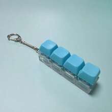 1 pieza Llavero creativo con tecla de teclado, juguete de escritorio con clic nítido y colorido, alivia el estrés y la ansiedad, decoración de oficina divertida, opción de regalo única - Botón - Ver 15