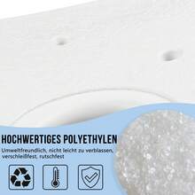 Höhenverstellbarer Duschhocker, Badhocker mit Aluminiumgestell und Sitzfläche, Badezimmerhocker für Dusche und Badewanne, Rechteckiger Duschsitz - 37-51 cm - Übersicht 9