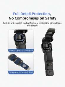 1pc Gimbal Lens & Screen Protector Cover For Osmo Pocket 4, ABS Hard Shell Anti-Scratch Anti-Dust Protective Case With Soft Cushioning Lining And Quick Flip Design, Suitable For Travel, Vlog, Outdoor Shooting And Daily Carry - View 3