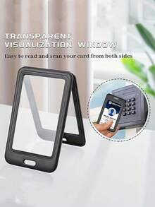 ID Badge Holder With Double Sided Window Hard Plastic Case Card Protector Pocket For Office School ID Credit Card Key Card Driver License&Pass - Multicolor - View 9