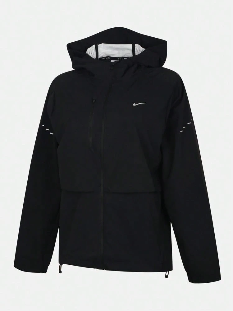 Nike Women's AS W NK SWIFT SF JKT Woven Hooded Sports Jacket IH8142-010 - Black - View 1