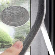 Self-Adhesive Door And Window Sealing Strip, Soundproof And Windproof, Soft And Durable, Insect And Dust Proof, Cushions Door And Window Impact To Prevent Damage, Easy Installation And Convenient Use - A-Grey - View 4