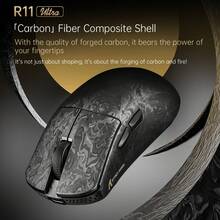 ATTACK SHARK R11 Ultra 49g Ultralight Gaming Mouse, PAW3950 MAX Sensor, 8K Polling Rate, Tri-Mode Connectivity, AI Cloud Driver, 100% Feet For FPS Competitive Gaming - View 6