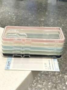 高清透明相機鏡頭保護壓克力防摔手機殼，適用 S26Ultra Galaxy S26Plus S25Ultra S24Ultra S23Ultra S22Ultra S25 S24 Plus A57 A56 A55，極簡透明防震電鍍按鍵保護防撞殼 - 粉色 - 查看 6