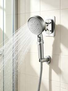 High Pressure 5-Mode Handheld Shower Head With Stainless Steel Hose And Adjustable Bracket, Home Bathroom Decor, Autumn Bathroom Accessories - Multiple Styles - View 8