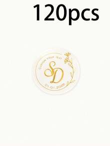 Custom Transparent Name Stickers, Elegant Personalized Gold Labels, Suitable For Gift Boxes, Cups And Party Favors, Customizable Text And Design Decals, Suitable For Wedding Decor, Birthday, Anniversary, Bridal Shower And Christmas Gifts, Small Business Packaging - Style a - View 19